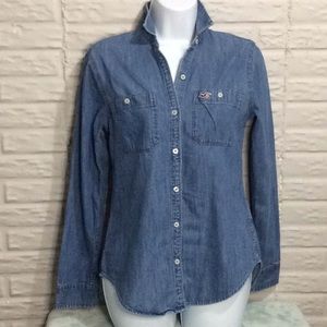 Hollister denim shirt Sz XS